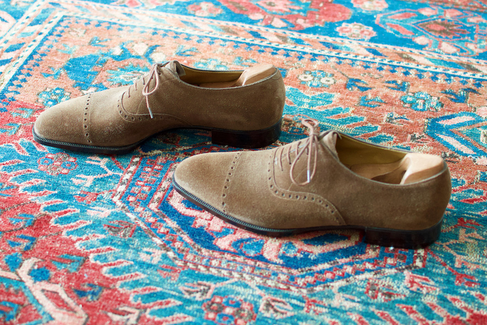 suede oxford shoes.